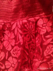 Red Nd White Frock