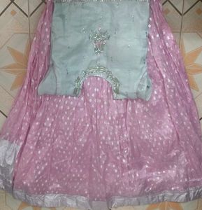 Didi White and Pink Embellished Top
