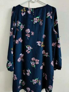 Vero Moda Floral Printed Puff Sleeves Sheath Dress