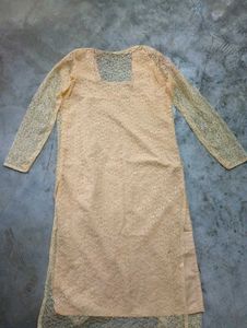 Cream colour kurti