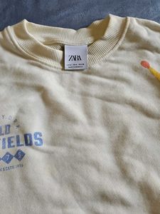 Zara Graphic Print Sweatshirt