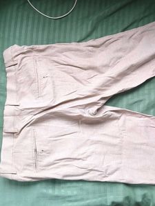 Beige pants straight slim fit. 32 M size