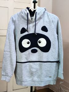 💥BUY1GET1💥 women's cute grey hoodie panda handloomed