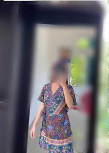 Floral Print Wrap Dress