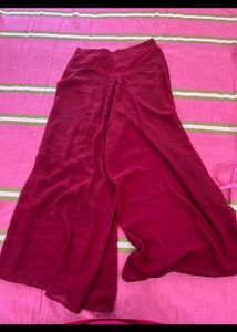 Maroon Palazzo Pants