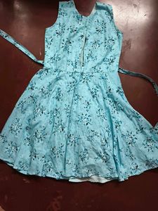 Cute Blue Floral Dress