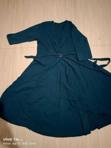 Emerald Wrap Maxi Dress