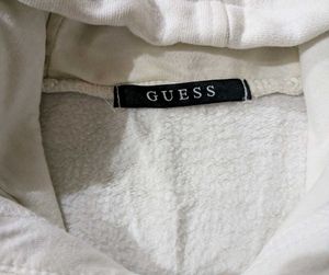 🇰🇷GUESS Logo Hoodie – Off White (Original)