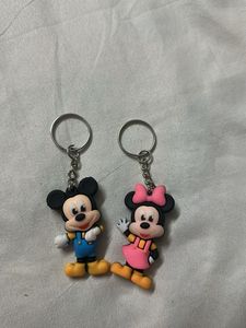 Mickey & Minnie Keychains