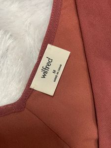 Branded Wrap Pleated Dress