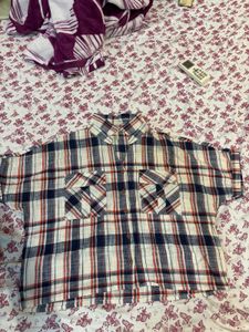 3xl top Checked Flannel Shirt