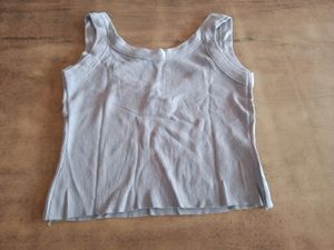 Grey Crop Top
