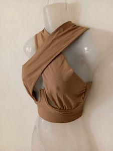 CRIS CROSS CROP TOP