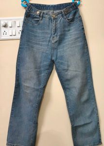 Urbanic - Straight Wide Leg Denim Jeans