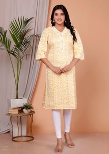 Gray Printed Kurti