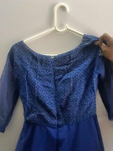 Elegant Blue Party Dress