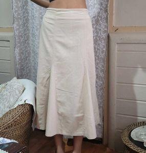 Pretty A LINE BEIGE SKIRT