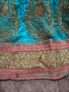 Heavy Work Contrast Beautiful Lehenga