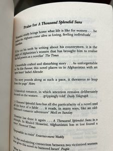 A Thousand Splendid Suns