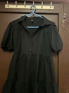 Black Shirt Dress - Casual Chic