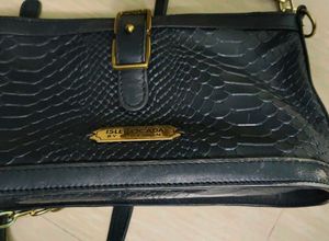 Vintage Lokatie Blue Snakeskin Shoulder Bag