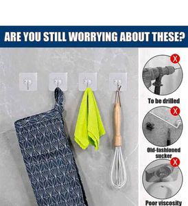 🆕Waterproof StickOnAdhesive Stronger Plastic Hook