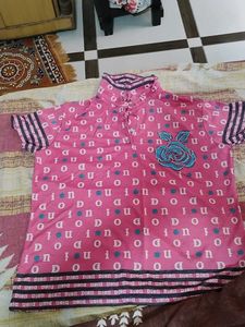 Pink Patterned Top