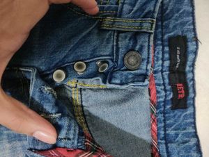 Distressed Denim Jeans(New not used)