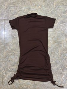Brown Bodycon Mini Dress