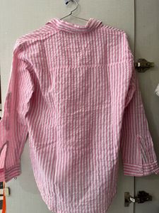 Pink Striped Button-Down