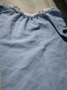 Blue Checkered Top