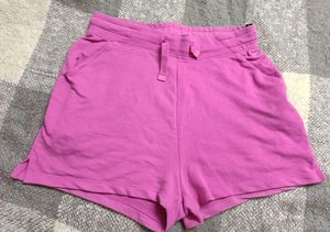 Pink Casual Shorts