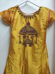 Elegant Gold Ethnic Gown