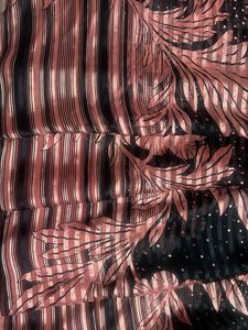 Black and Peach Designer Saree