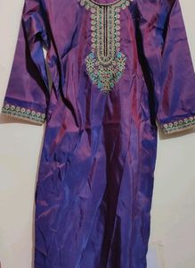 Purple🟣Kurta Plazo Pant Set For 34 Bust