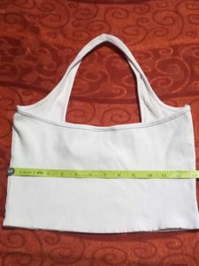 White Halter Top