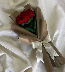 Crochet Single Rose Bouquet 💐🌹