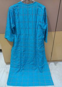 Blue Embroidered Kurti