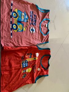 SET OF 2 SLEEVLESS T-SHIRT -26size🔥