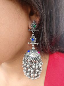 Black polish exclusive jhumka