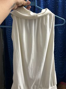 White Casual/office/party Wear Whit Top