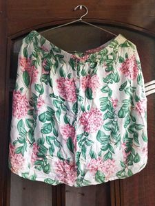 Botanical Print Skirt