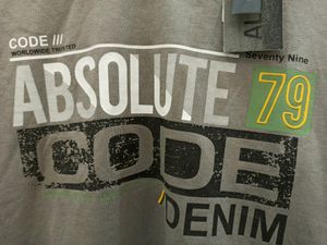 Front printed grey t-shirt