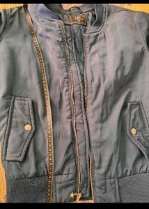 Max Blue Bomber Jacket