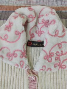 Cream And Pink Sweater