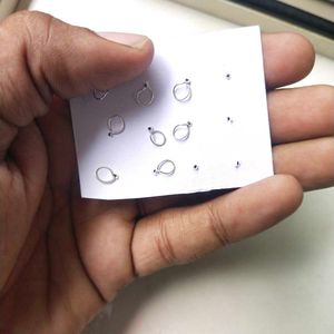 925 Pure Silver Dimond Nose/Ear Earings1 pair