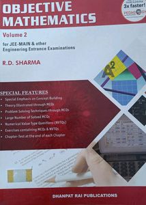 OBJECTIVE MATHS, RD SHARMA BOTH VOLUMES