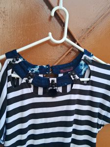 Striped Short Sleeve Top