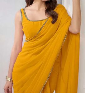 Elegant Yellow Saree