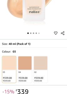 maliao HD waterproof foundation 38ml